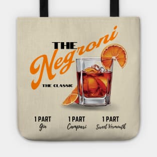 Negroni the classic cocktail Tote