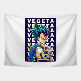 Vegeta Wpap Pop Art Tapestry