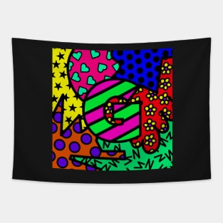 Alphabet Series - Letter G - Bright and Bold Initial Letters Tapestry