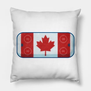 Hockey Rink Flag Pillow