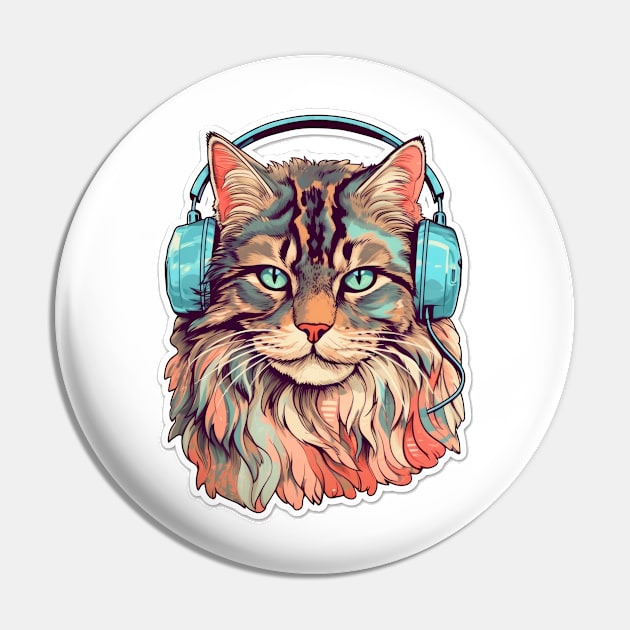 Maine Coon Beauty Pin by SusannesArtShop