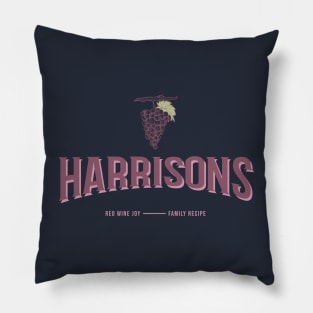 Harrisons Red Wine Joy Family Recipe Vineyard Pillow