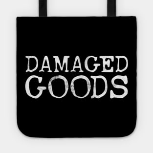 Damaged Goods / Broken Typography Faded Design Tote