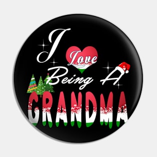 I Love Being A Grandma Pin