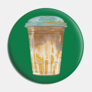 Iced Caramel Macchiato Pin