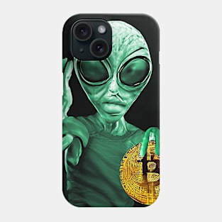 Alien Bitcoin Collectors Mars Invasion Sci-fi Phone Case