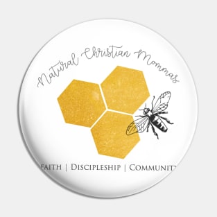 Natural Christian Mommas Logo Pin