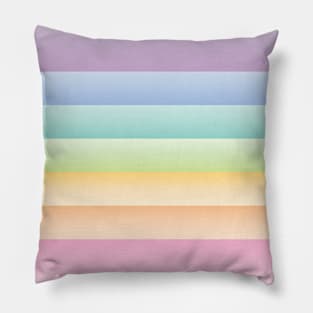 Rainbow Pastel Pattern Pillow