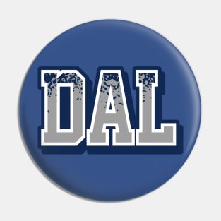 Dallas Football Retro Sports Letters Pin