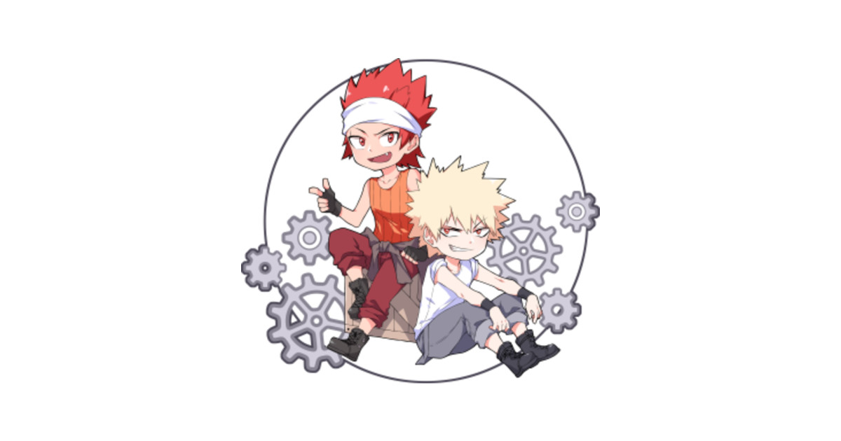 Bakugo and Kirishima - My Hero Academia - Sticker | TeePublic