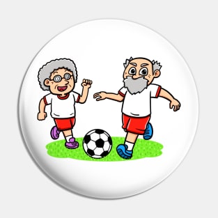 Senior soccer sports match Pin