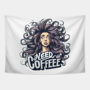 NEED COFFEE Tapestry