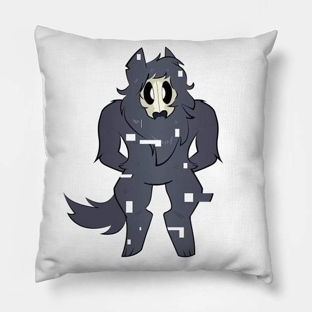 SCP 1471 Malo Canine Skull Monster Glitch Creepypasta Pillow by Mellowdellow