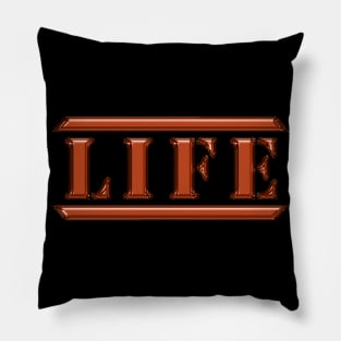 Life Orange Pillow