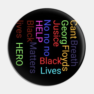 Black lives Pin