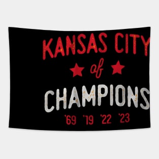 Kansas City Of 4x Champions Tapestry