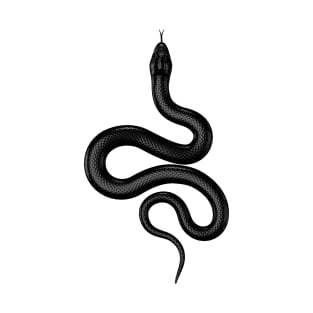 Black Real Snake T-Shirt