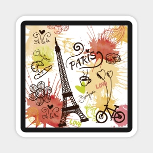 Paris, France, Travel Poster Magnet