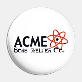 Acme Bomb Shelter Retro logo Pin