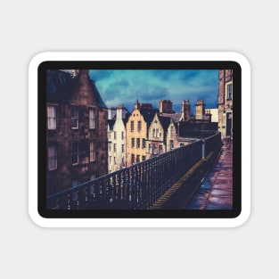 Old Town Edinburgh Buildings Magnet