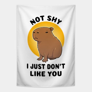 Not shy I just don't like you Capybara Tapestry