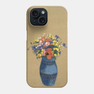 Vase of Flowers by Odilon Redon Phone Case