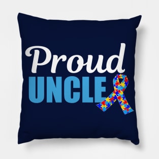 Proud Autism Uncle Pillow