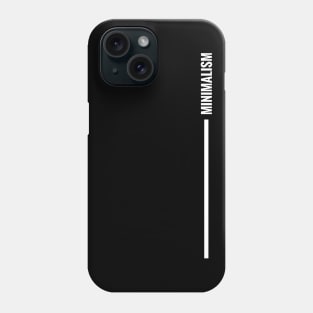 Minimalism design by Minimal DM (Vertical white version) Phone Case