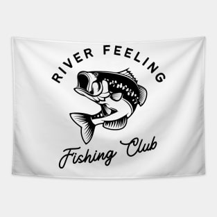 River Feeling , Fishing club Tapestry