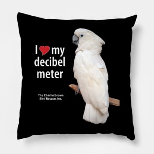 CB Moluccan Cockatoo Decibel Meter Pillow