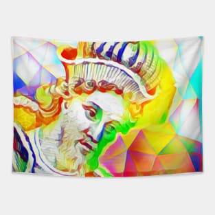 Dionysius of Halicarnassus Colourful Portrait | Dionysius of Halicarnassus Artwork 11 Tapestry