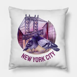 New York City Skyline Broadway Wall street Fifth avenue Times square New York New York Travel holidays Pillow