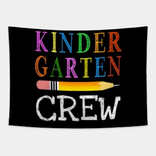 1St Day Of Kindergarten Kinder Crew Back To School Teacher Tapestry