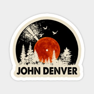 Denver Name Record Music Forest Gift Magnet