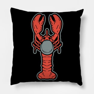 Funny Lobster with hat - Seafood Pillow