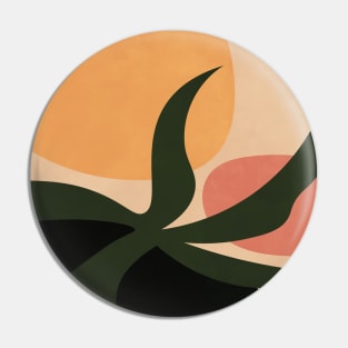 Abstract Shapes, Boho Modern Plant, Earth Tones Pin