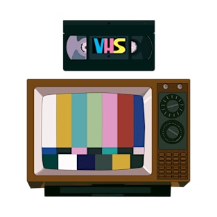 TV & VHS Color T-Shirt