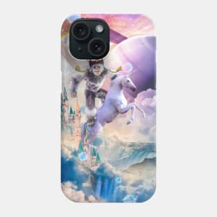 Bigfoot Yeti Sasquatch Riding Unicorn Phone Case