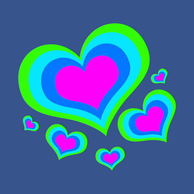 Colorful Hearts by letnothingstopyou