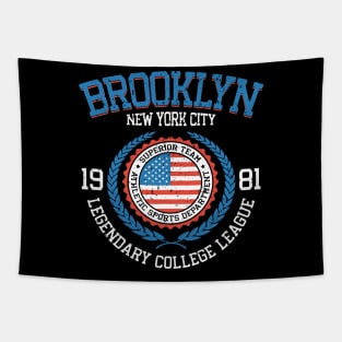 Brooklyn New York USA College League Design Tapestry
