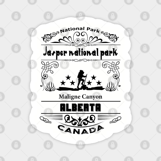 Jasper National Park Alberta Canada Magnet by artsytee