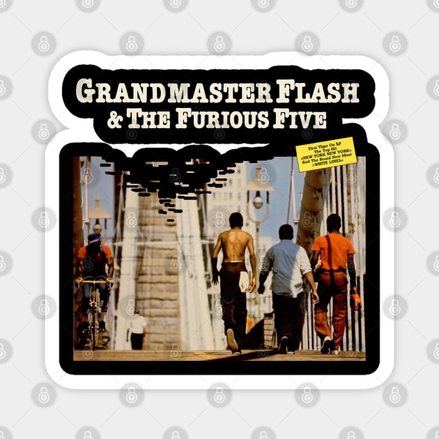 grandmaster flash walk Magnet by j and r