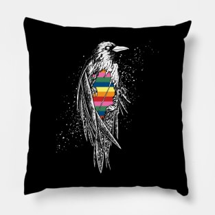 Color crow Pillow