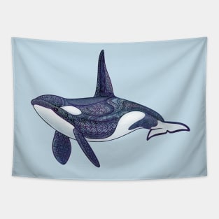 Orca Zentangle Tapestry