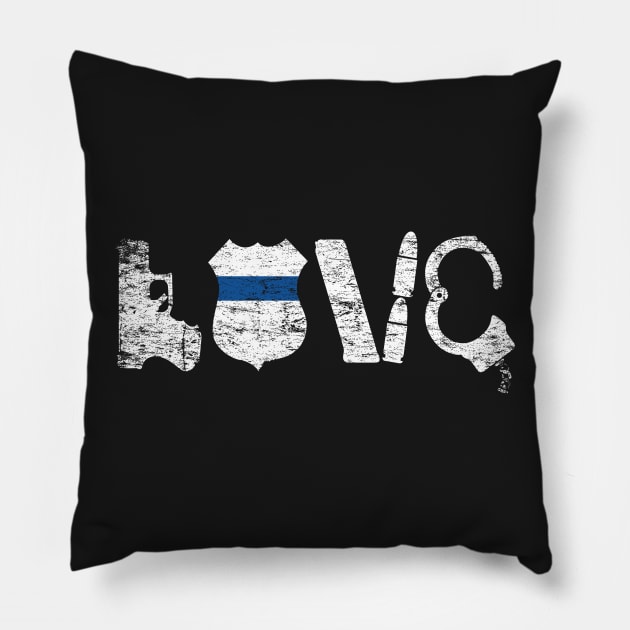 Love the Badge Pillow by MikesTeez