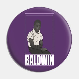 James Baldwin Portrait Pin