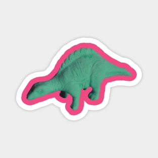 Photograph of Green Dinosaur Toy Eraser Magnet