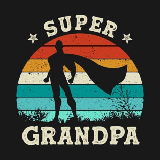 Super Grandpa Hero Father's Day T-Shirt