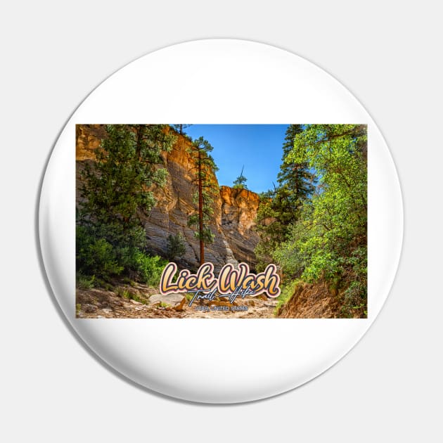 Lick Wash Trail Hike Pin by Gestalt Imagery