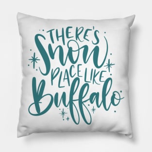 Snow place like Buffalo Pillow